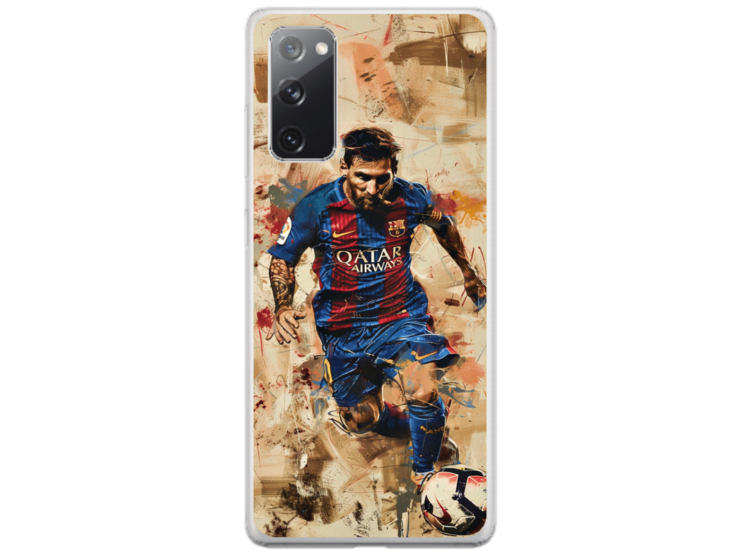 Husa Silicon HQCover compatibila cu Samsung Galaxy S20 FE 5G, model Messi v1, rezistenta la socuri si zgarieturi, SP1M00006