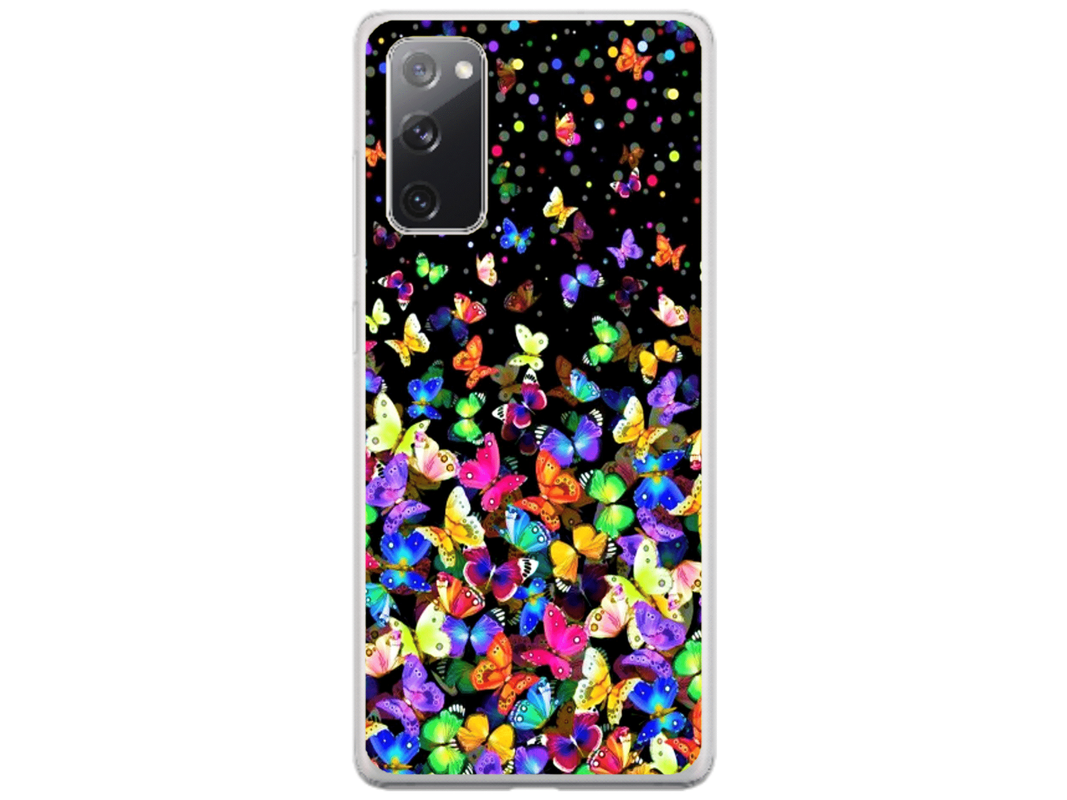 Husa Silicon HQCover compatibila cu Samsung Galaxy S20, model Fluturi, rezistenta la socuri si zgarieturi, SP1M00023