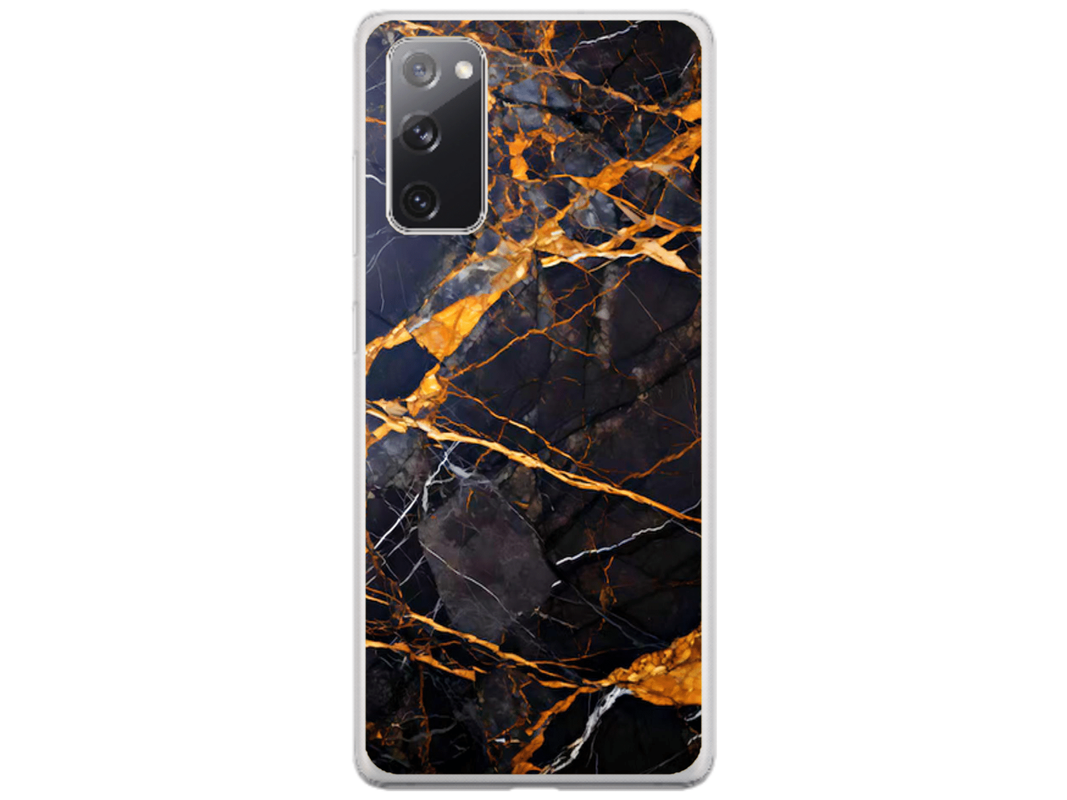 Husa Silicon HQCover compatibila cu Samsung Galaxy S20 FE, model Marble v1, rezistenta la socuri si zgarieturi, SP1M00035