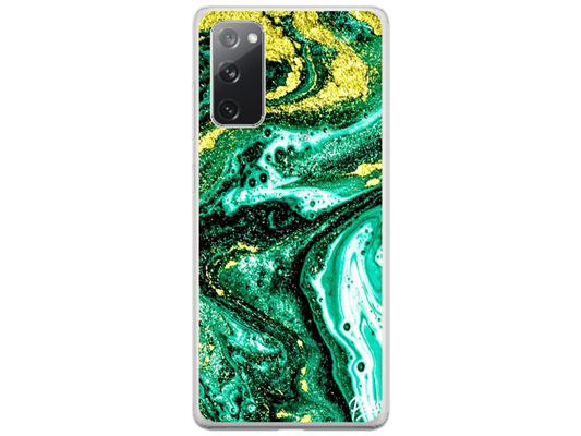 Husa Silicon HQCover compatibila cu Samsung Galaxy Note 20, model Explozie de culori v4, rezistenta la socuri si zgarieturi, SP1M00045