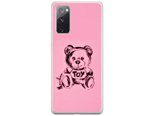 Husa Silicon HQCover compatibila cu Samsung Galaxy S20 FE 5G, model Urs Roz, rezistenta la socuri si zgarieturi, SP1M00049