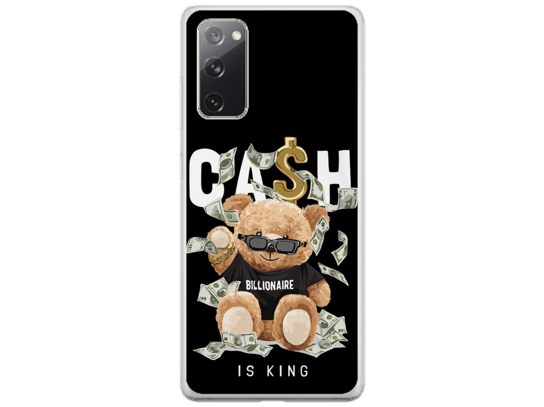 Husa Silicon HQCover compatibila cu Samsung Galaxy S20 FE, model Urs Cool V5, rezistenta la socuri si zgarieturi, SP1M00050