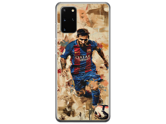 Husa Silicon HQCover compatibila cu Samsung Galaxy S20 Plus 5G, model Messi v1, rezistenta la socuri si zgarieturi, SP1M00006