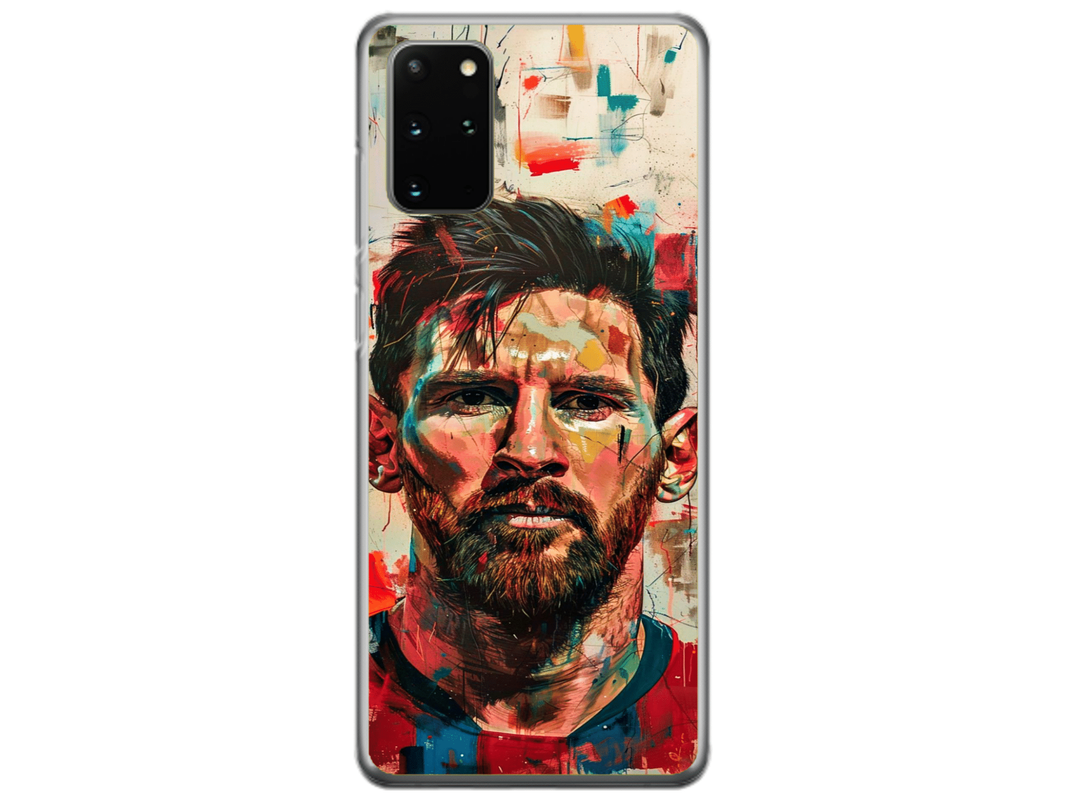 Husa Silicon HQCover compatibila cu Samsung Galaxy S20 Plus 5G, model Messi v2, rezistenta la socuri si zgarieturi, SP1M00007