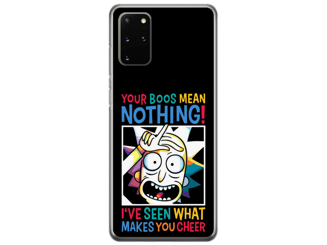 Husa Silicon HQCover compatibila cu Samsung Galaxy S20 Plus 5G, model Rick and Morty, rezistenta la socuri si zgarieturi, SP1M00048