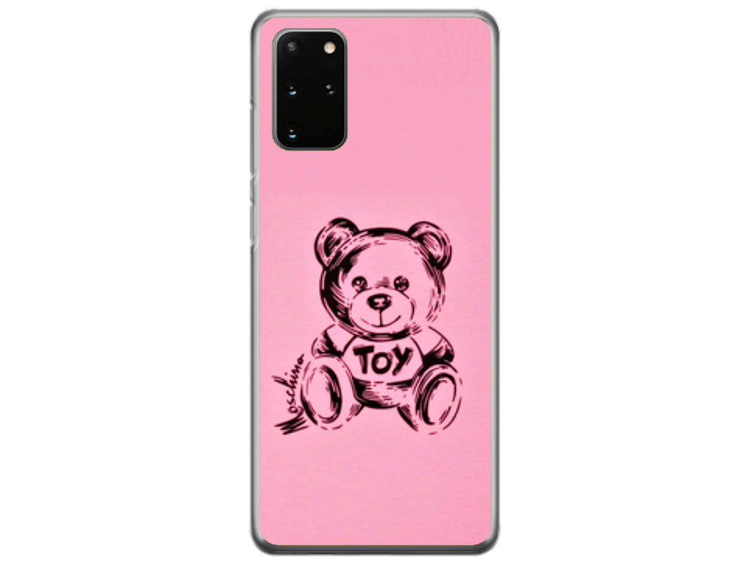 Husa Silicon HQCover compatibila cu Samsung Galaxy S20 Plus 5G, model Urs Roz, rezistenta la socuri si zgarieturi, SP1M00049