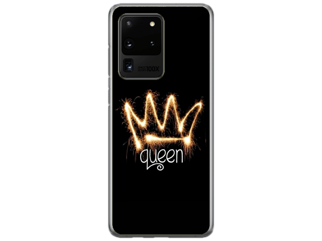 Husa Silicon HQCover compatibila cu Samsung Galaxy S20 Ultra, model Queen, rezistenta la socuri si zgarieturi, SP1M00025