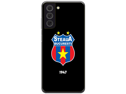 Husa Silicon HQCover compatibila cu Samsung Galaxy S21 FE 5G, model Steaua Bucuresti, rezistenta la socuri si zgarieturi, SP1M00004