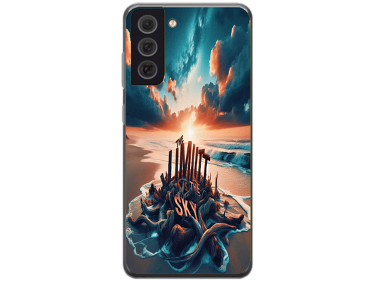 Husa Silicon HQCover compatibila cu Samsung Galaxy S21 FE 5G, model Plaja, rezistenta la socuri si zgarieturi, SP1M00009