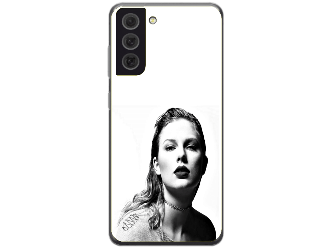 Husa Silicon HQCover compatibila cu Samsung Galaxy S22 5G, model Taylor Swift v1, rezistenta la socuri si zgarieturi, SP1M00016