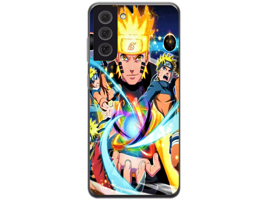 Husa Silicon HQCover compatibila cu Samsung Galaxy S21 5G, model Naruto v1, rezistenta la socuri si zgarieturi, SP1M00020