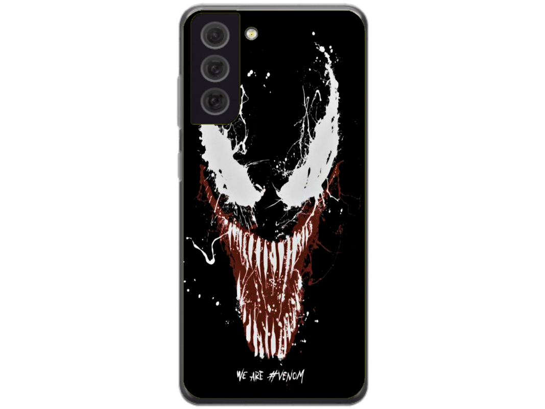 Husa Silicon HQCover compatibila cu Samsung Galaxy S21 5G, model Venom v1, rezistenta la socuri si zgarieturi, SP1M00024
