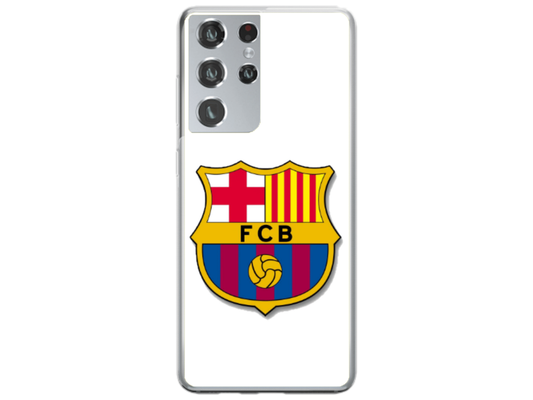 Husa Silicon HQCover compatibila cu Samsung Galaxy S23 Ultra, model Fotbal FCB, rezistenta la socuri si zgarieturi, SP1M00001
