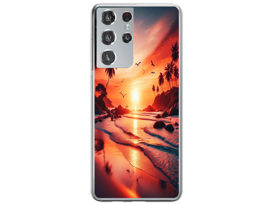 Husa Silicon HQCover compatibila cu Samsung Galaxy S25 Ultra, model Apus, rezistenta la socuri si zgarieturi, SP1M00008