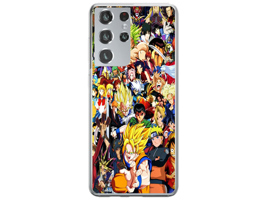 Husa Silicon HQCover compatibila cu Samsung Galaxy S21 Ultra 5G, model Anime v1, rezistenta la socuri si zgarieturi, SP1M00013
