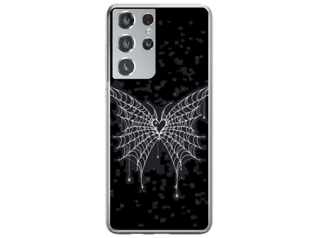 Husa Silicon HQCover compatibila cu Samsung Galaxy S22 Ultra 5G, model Butterfly, rezistenta la socuri si zgarieturi, SP1M00038