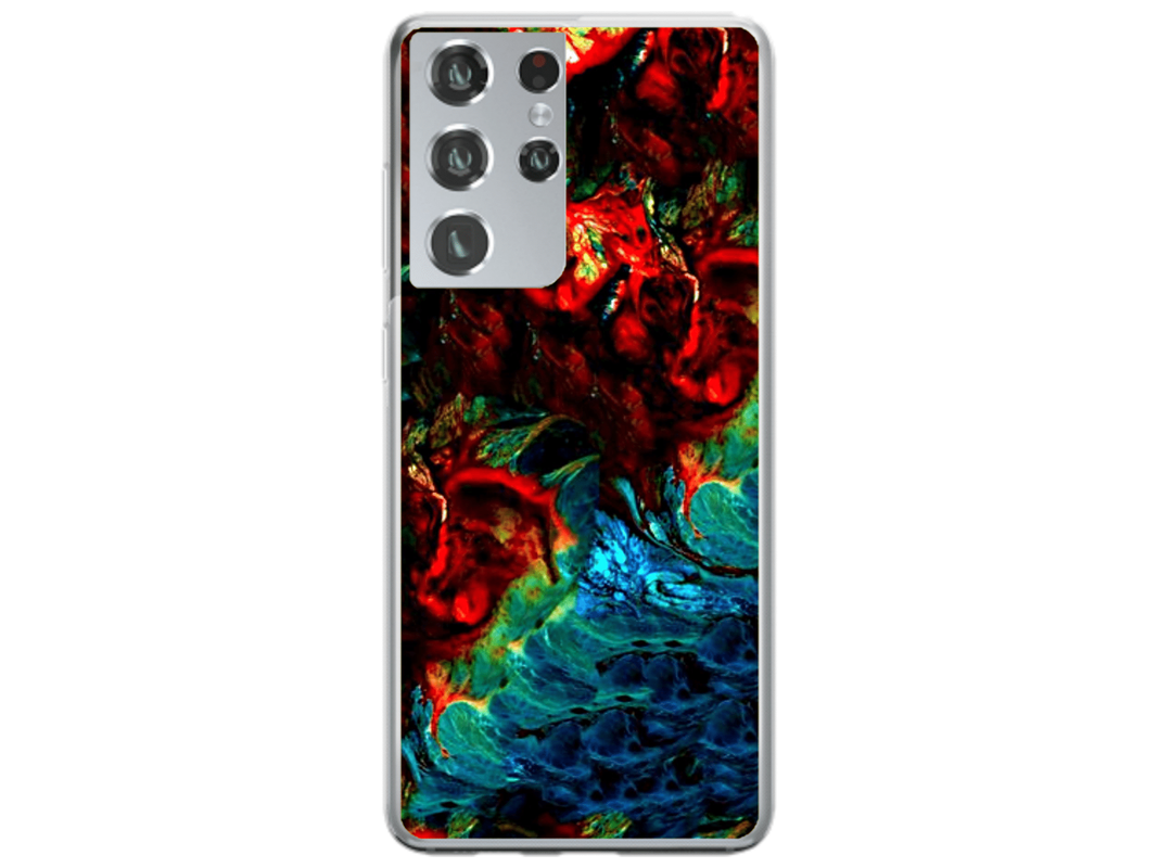 Husa Silicon HQCover compatibila cu Samsung Galaxy S23 Ultra, model Explozie de culori v2, rezistenta la socuri si zgarieturi, SP1M00043