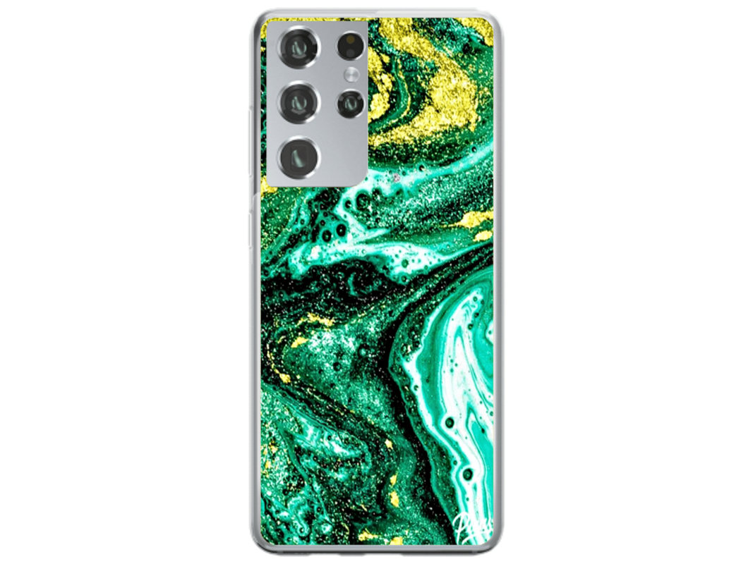 Husa Silicon HQCover compatibila cu Samsung Galaxy S21 Ultra 5G, model Explozie de culori v4, rezistenta la socuri si zgarieturi, SP1M00045
