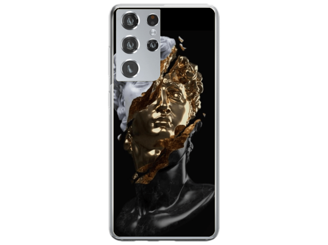 Husa Silicon HQCover compatibila cu Samsung Galaxy S25 Ultra, model Statuie, rezistenta la socuri si zgarieturi, SP1M00046