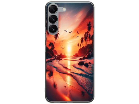 Husa Silicon HQCover compatibila cu Samsung Galaxy S25, model Apus, rezistenta la socuri si zgarieturi, SP1M00008