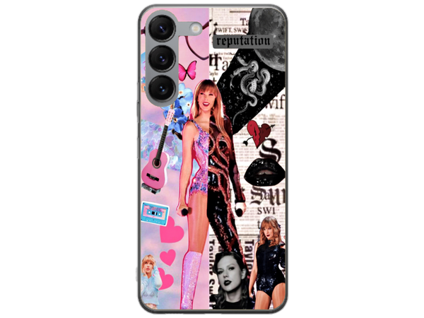 Husa Silicon HQCover compatibila cu Samsung Galaxy A14 5G, model Taylor Swift v2, rezistenta la socuri si zgarieturi, SP1M00026