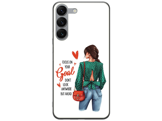 Husa Silicon HQCover compatibila cu Samsung Galaxy S25 Plus, model Look Ahead, rezistenta la socuri si zgarieturi, SP1M00032