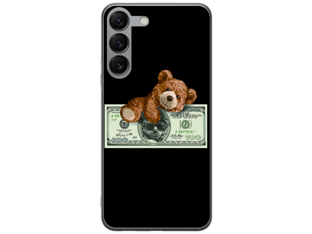 Husa Silicon HQCover compatibila cu Samsung Galaxy S23 Plus, model Urs Cool v2, rezistenta la socuri si zgarieturi, SP1M00034