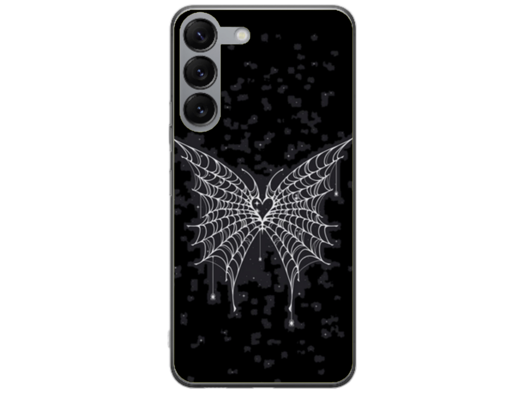 Husa Silicon HQCover compatibila cu Samsung Galaxy S25 Plus, model Butterfly, rezistenta la socuri si zgarieturi, SP1M00038