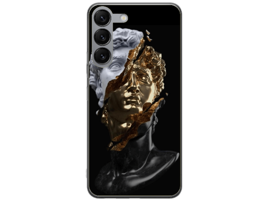 Husa Silicon HQCover compatibila cu Samsung Galaxy S24, model Statuie, rezistenta la socuri si zgarieturi, SP1M00046