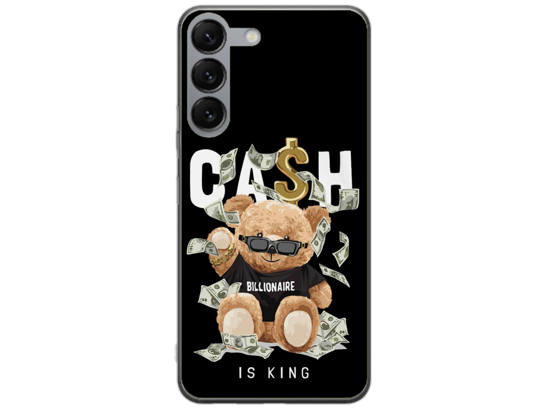 Husa Silicon HQCover compatibila cu Samsung Galaxy S23 FE, model Urs Cool V5, rezistenta la socuri si zgarieturi, SP1M00050