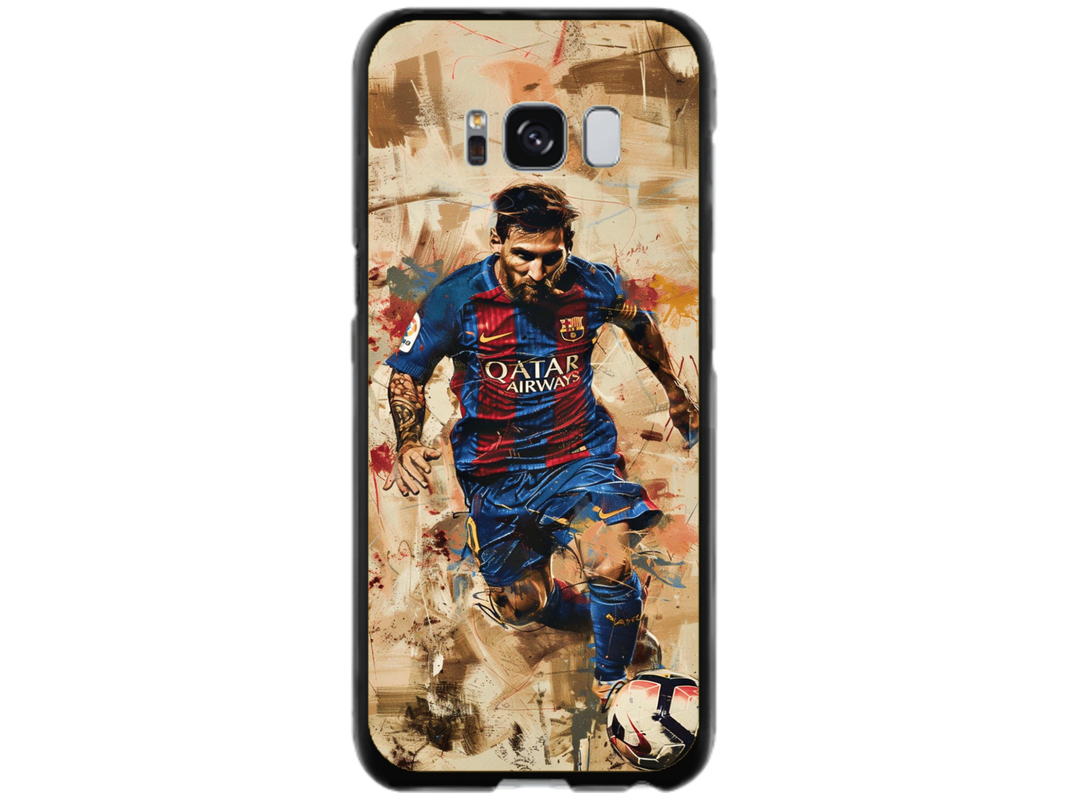 Husa Silicon HQCover compatibila cu Samsung Galaxy S8 Plus, model Messi v1, rezistenta la socuri si zgarieturi, SP1M00006