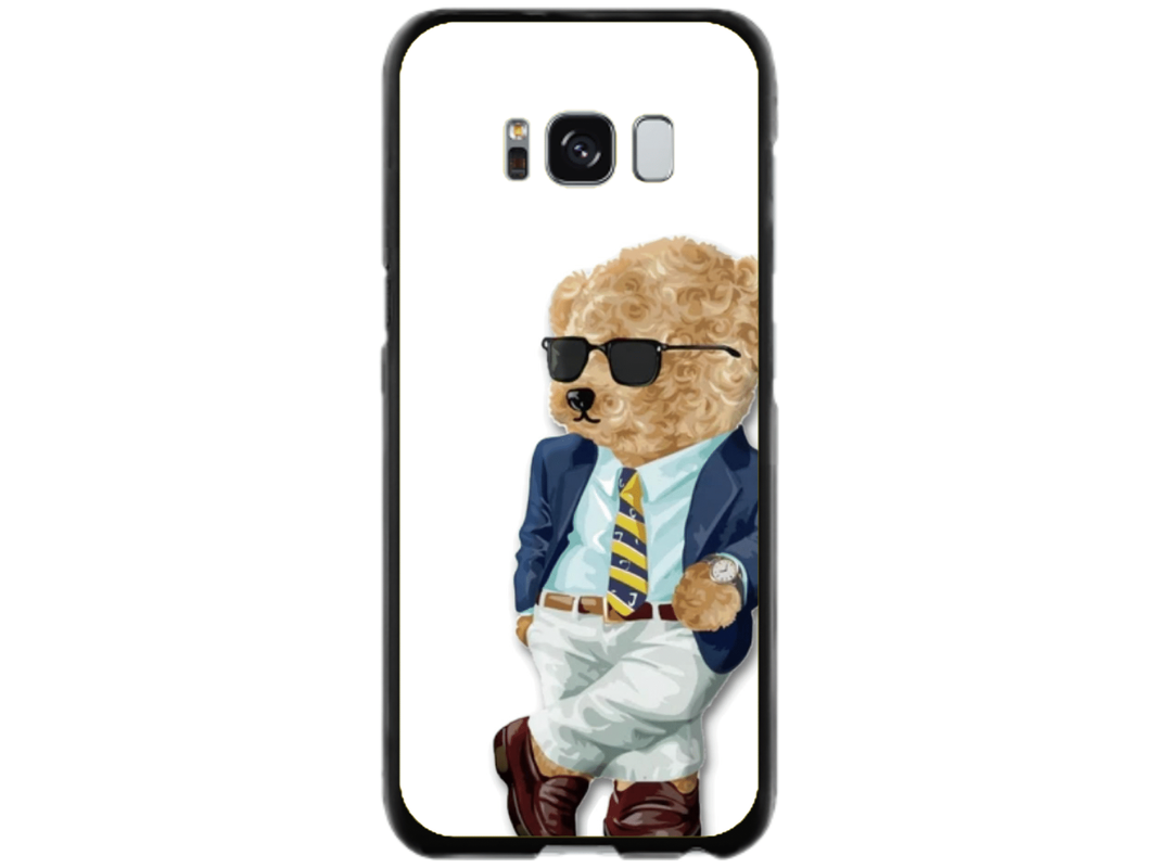 Husa Silicon HQCover compatibila cu Samsung Galaxy S8, model Urs Cool, rezistenta la socuri si zgarieturi, SP1M00012