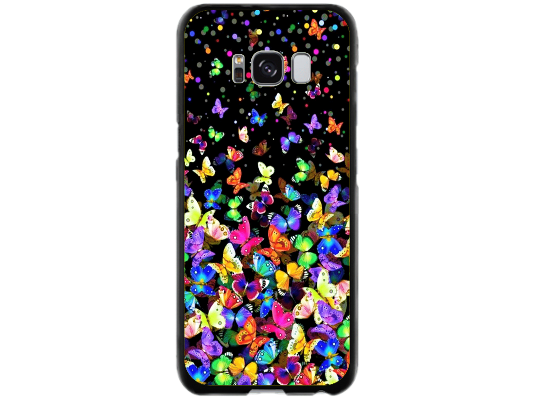 Husa Silicon HQCover compatibila cu Samsung Galaxy S8 Plus, model Fluturi, rezistenta la socuri si zgarieturi, SP1M00023