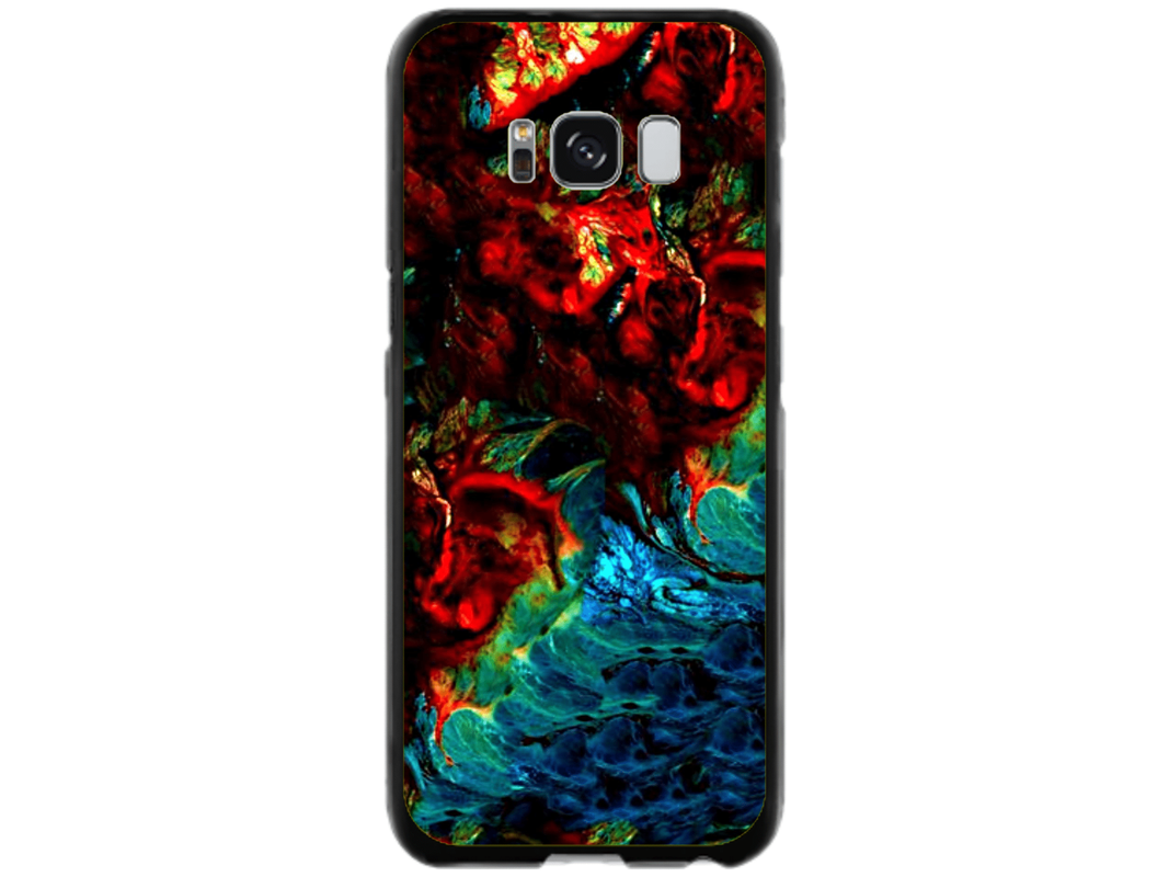 Husa Silicon HQCover compatibila cu Samsung Galaxy S8, model Explozie de culori v2, rezistenta la socuri si zgarieturi, SP1M00043