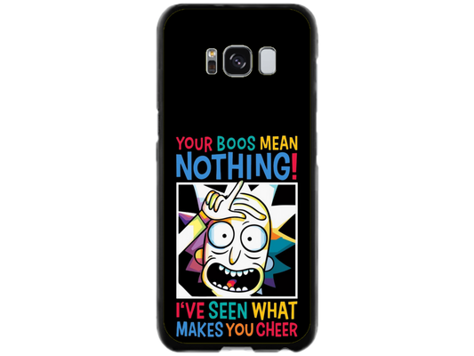 Husa Silicon HQCover compatibila cu Samsung Galaxy S8, model Rick and Morty, rezistenta la socuri si zgarieturi, SP1M00048