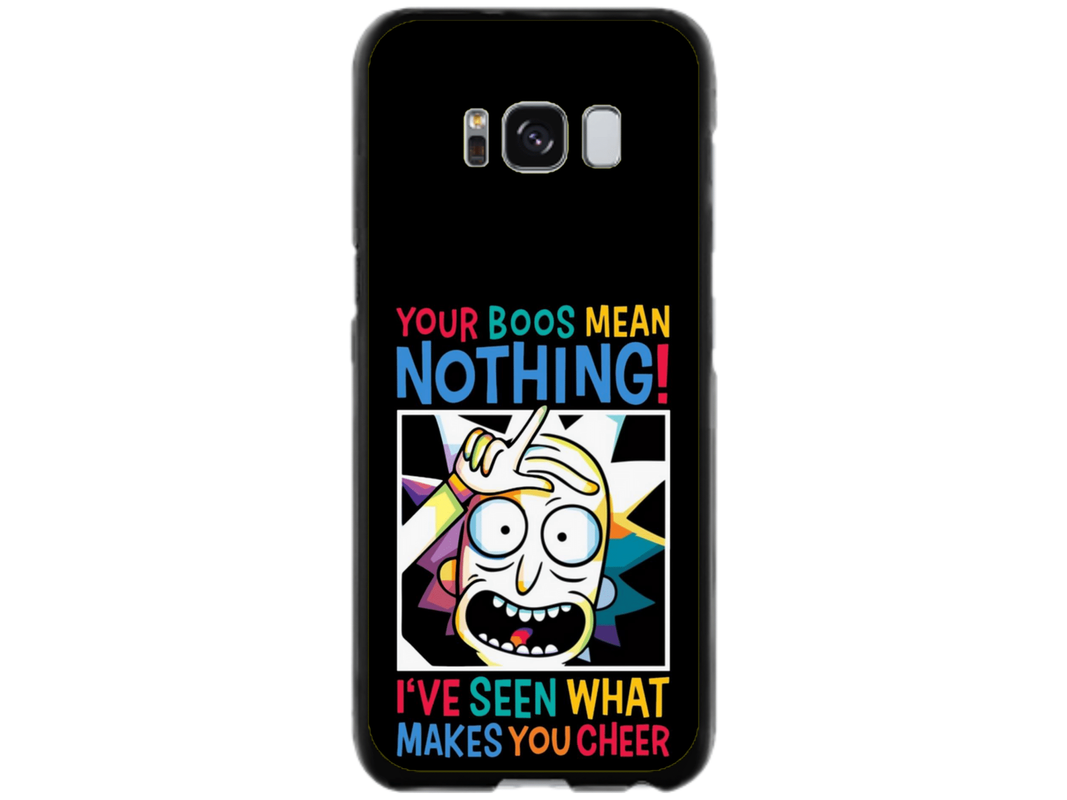 Husa Silicon HQCover compatibila cu Samsung Galaxy S8 Plus, model Rick and Morty, rezistenta la socuri si zgarieturi, SP1M00048
