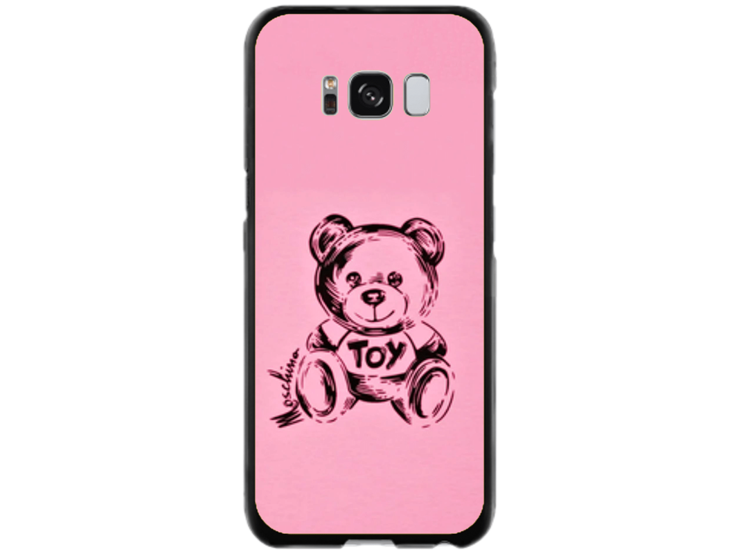 Husa Silicon HQCover compatibila cu Samsung Galaxy S8, model Urs Roz, rezistenta la socuri si zgarieturi, SP1M00049
