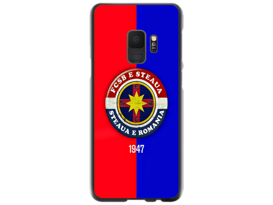 Husa Silicon HQCover compatibila cu Samsung Galaxy S9, model FCSB Steaua, rezistenta la socuri si zgarieturi, SP1M00003
