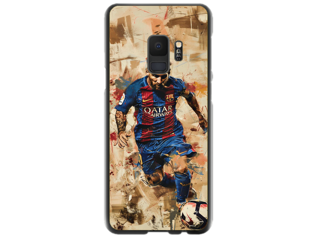 Husa Silicon HQCover compatibila cu Samsung Galaxy S9, model Messi v1, rezistenta la socuri si zgarieturi, SP1M00006