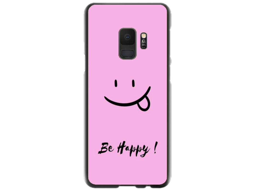 Husa Silicon HQCover compatibila cu Samsung Galaxy S9, model Be Happy, rezistenta la socuri si zgarieturi, SP1M00033