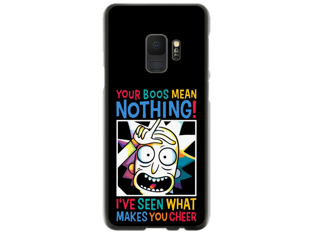 Husa Silicon HQCover compatibila cu Samsung Galaxy S9, model Rick and Morty, rezistenta la socuri si zgarieturi, SP1M00048