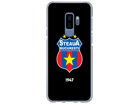 Husa Silicon HQCover compatibila cu Samsung Galaxy S9 Plus, model Steaua Bucuresti, rezistenta la socuri si zgarieturi, SP1M00004