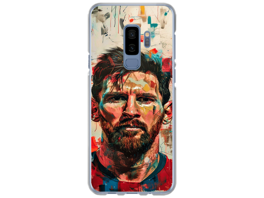 Husa Silicon HQCover compatibila cu Samsung Galaxy S9 Plus, model Messi v2, rezistenta la socuri si zgarieturi, SP1M00007