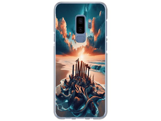 Husa Silicon HQCover compatibila cu Samsung Galaxy S9 Plus, model Plaja, rezistenta la socuri si zgarieturi, SP1M00009
