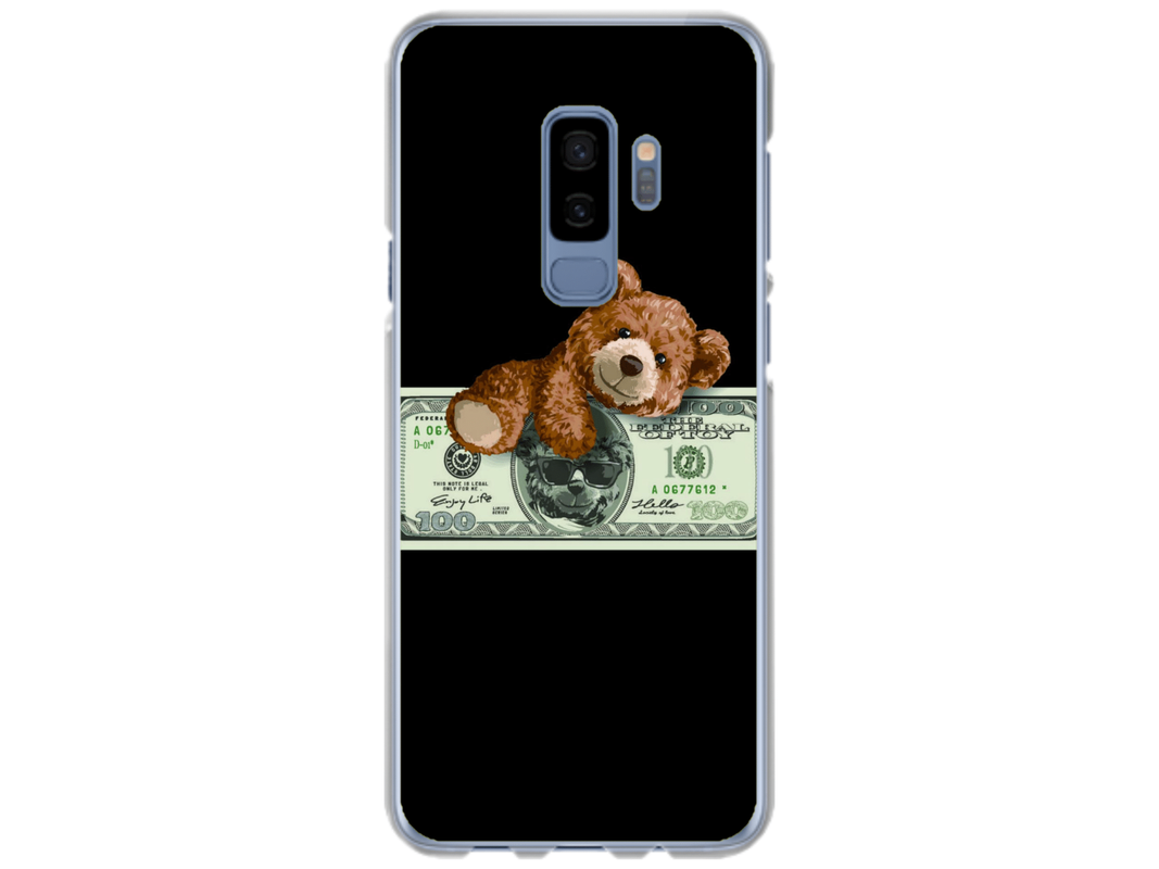 Husa Silicon HQCover compatibila cu Samsung Galaxy S9 Plus, model Urs Cool v2, rezistenta la socuri si zgarieturi, SP1M00034