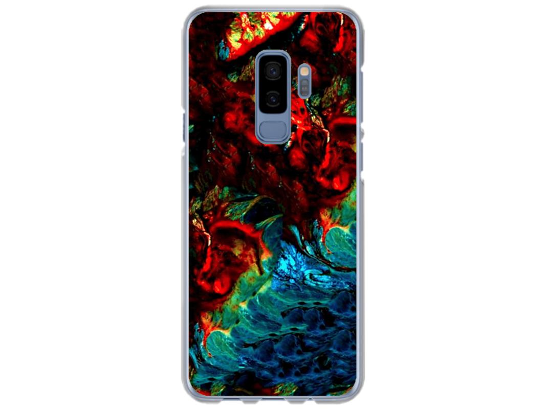 Husa Silicon HQCover compatibila cu Samsung Galaxy S9 Plus, model Explozie de culori v2, rezistenta la socuri si zgarieturi, SP1M00043