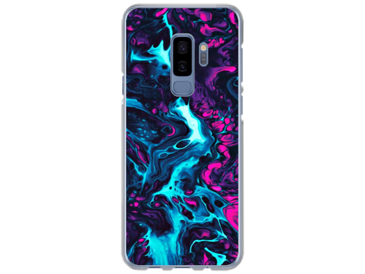 Husa Silicon HQCover compatibila cu Samsung Galaxy S9 Plus, model Explozie de culori v3, rezistenta la socuri si zgarieturi, SP1M00044