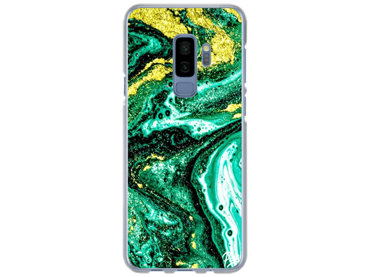 Husa Silicon HQCover compatibila cu Samsung Galaxy S9 Plus, model Explozie de culori v4, rezistenta la socuri si zgarieturi, SP1M00045