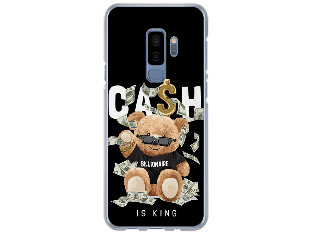 Husa Silicon HQCover compatibila cu Samsung Galaxy S9 Plus, model Urs Cool V5, rezistenta la socuri si zgarieturi, SP1M00050
