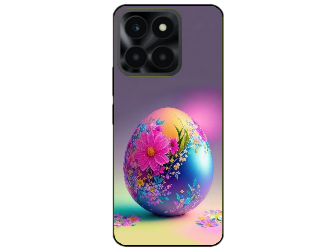 Husa Silicon HQCover compatibila cu Honor x6a, model Easter Egg, rezistenta la socuri si zgarieturi, SP1M00002